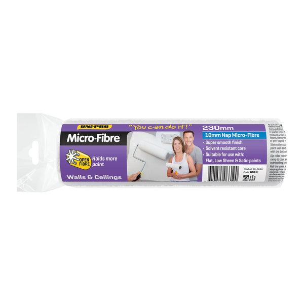 UNi-PRO 75mm 10mm Nap You Can Do It Microfibre Roller Cover - 75mm