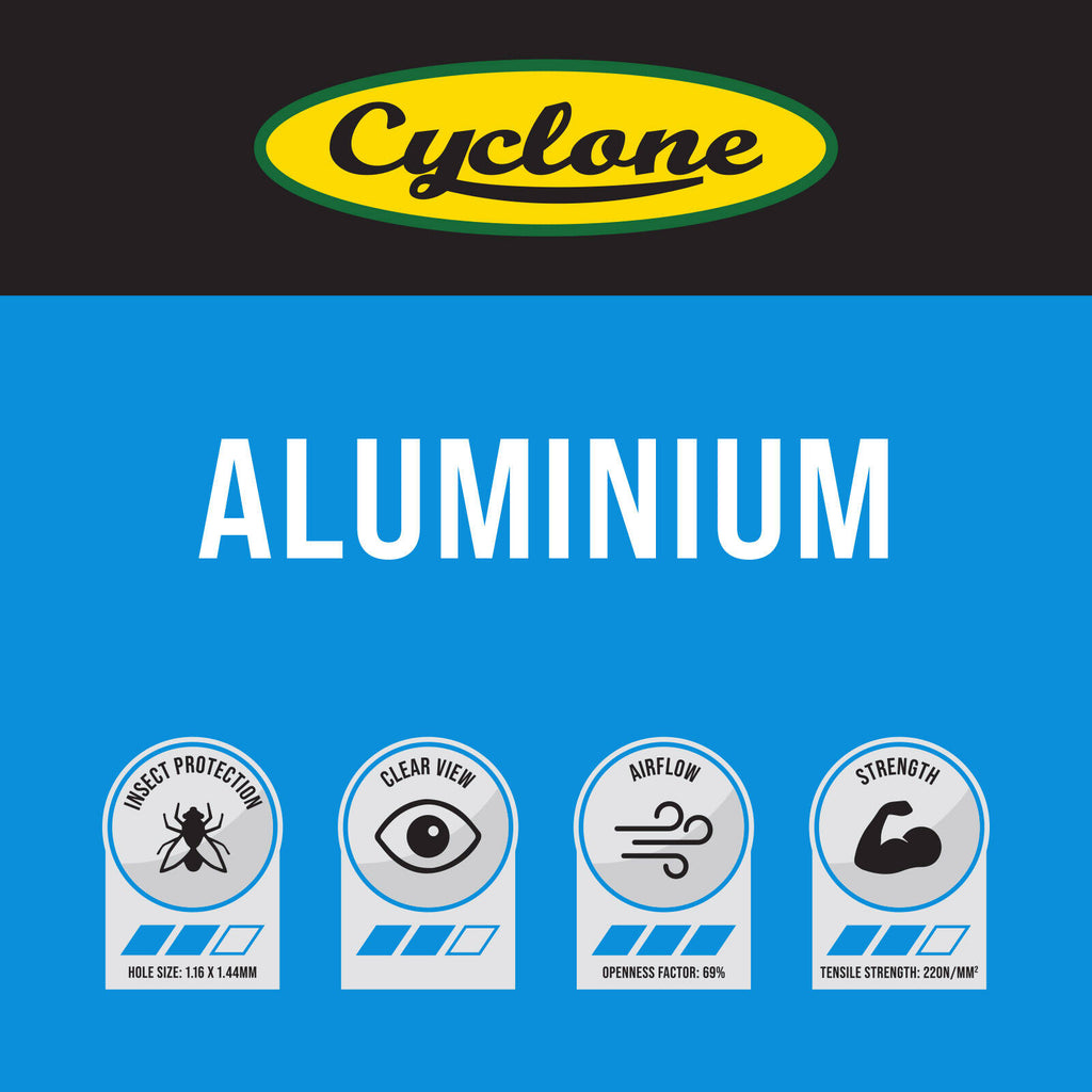 Cyclone 910mm x 2m Aluminium Flyscreen - 2m - Image 2 of 9