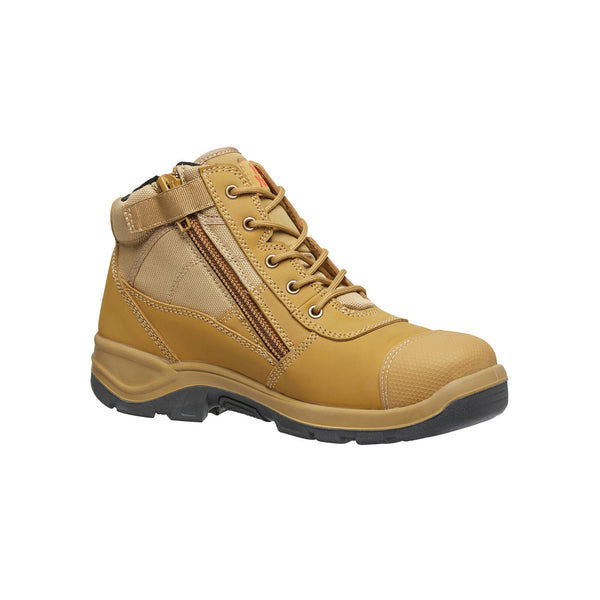 Hard Yakka Wheat Utility Side Zip Safety Boots