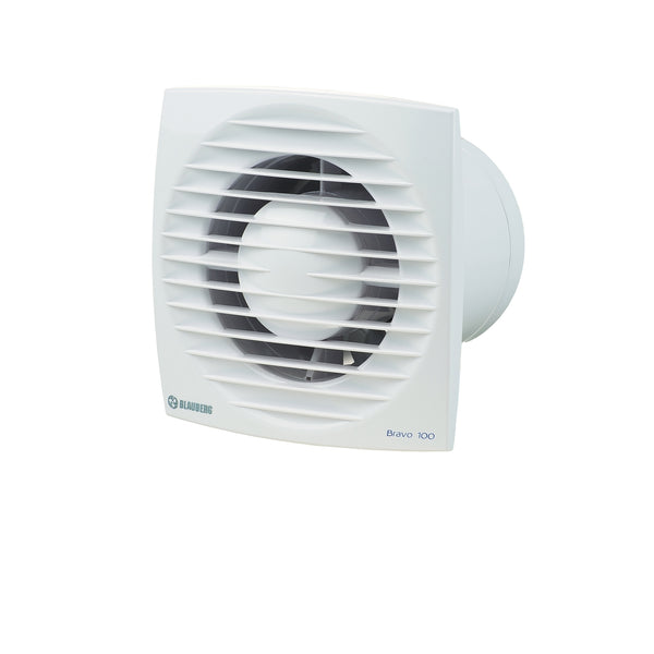 Blauberg 100mm White BRAVO Low Profile Wall / Ceiling Exhaust Fan - 100mm