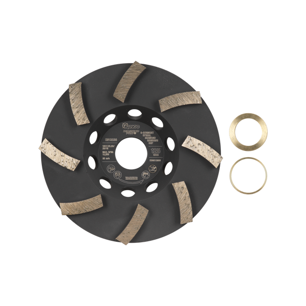 Kango 125mm 8-Segment Spiral Diamond Grinding Cup