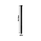 Adoored 40 x 710mm Black Square Adjustable Furniture Leg - Image 4 of 8