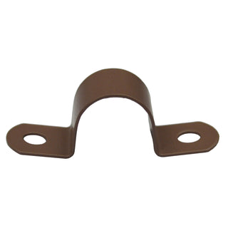 Kinetic 25mm Nylon Coated Copper Pipe Saddle Clips - 10 Pack