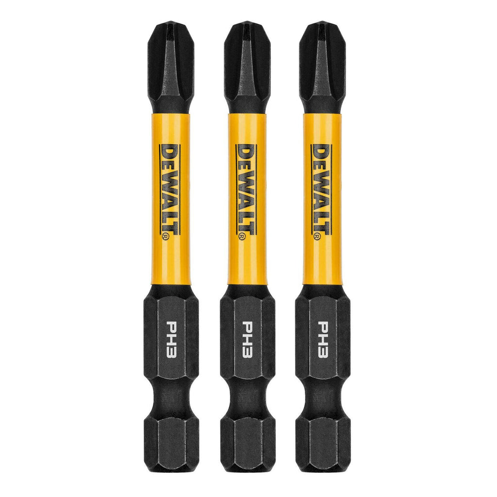 DeWALT FLEXTORQ 57mm PH3 Screwdriver Bit DWAF2PH3IR3 - 3 Pack - Image 1 of 3