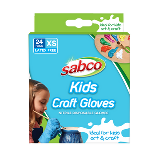 SABCO Kids Craft Gloves 24pk XS