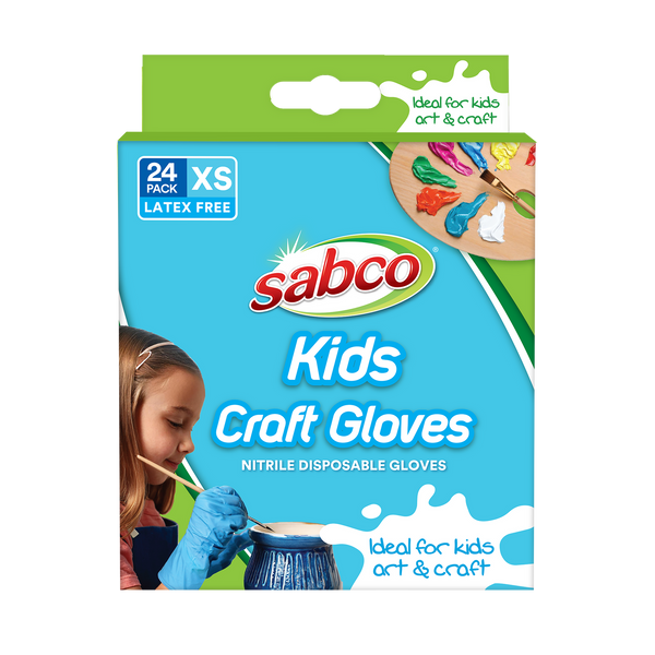 SABCO Kids Craft Gloves 24pk XS