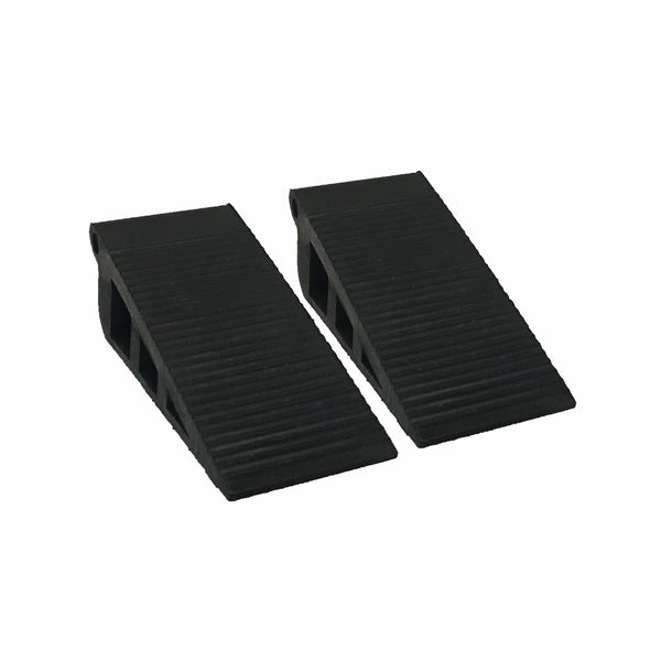 Adoored Medium White Rubber Door Wedge - 2 Pack - White