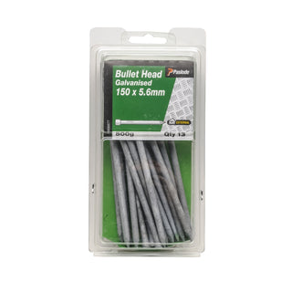 Paslode 150 x 5.6mm 500g Bullet Head Galvanised Nails - 13 Pack