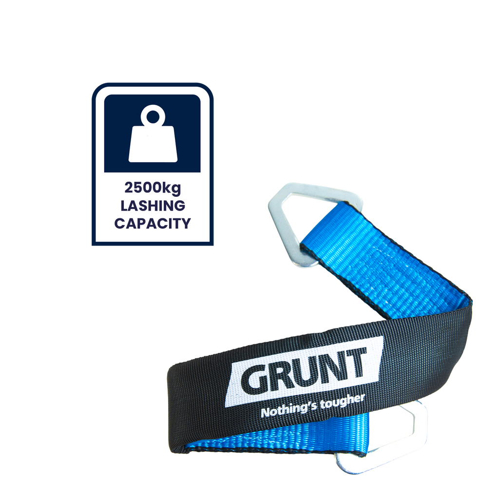 GRUNT 50mm x 60cm Black Heavy Duty Axle Strap - Image 2 of 8