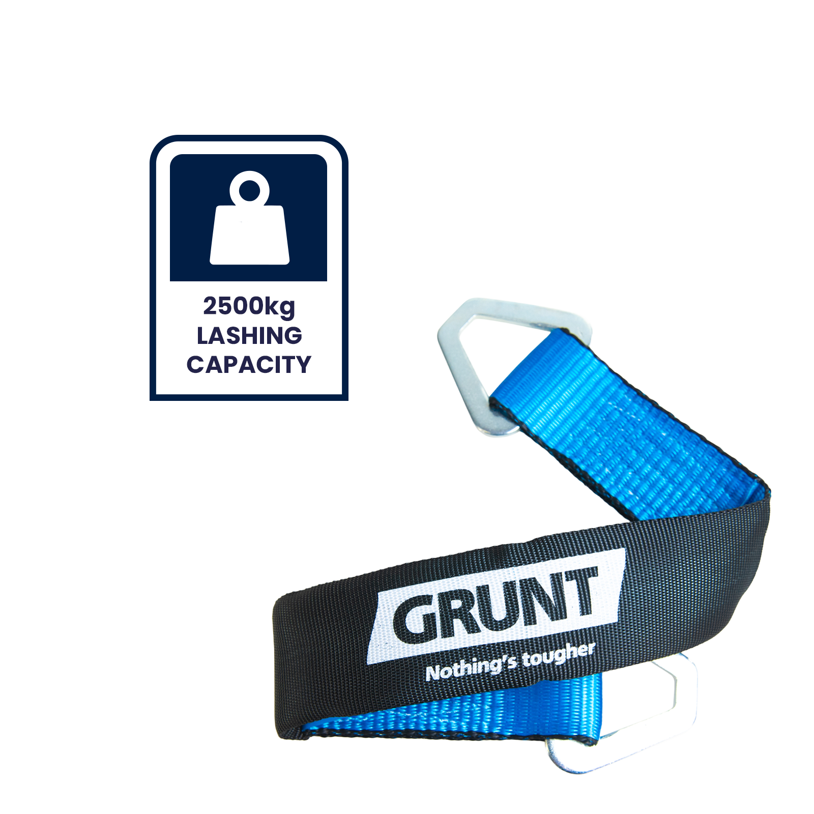 GRUNT 50mm x 60cm Black Heavy Duty Axle Strap - Image 2 of 8