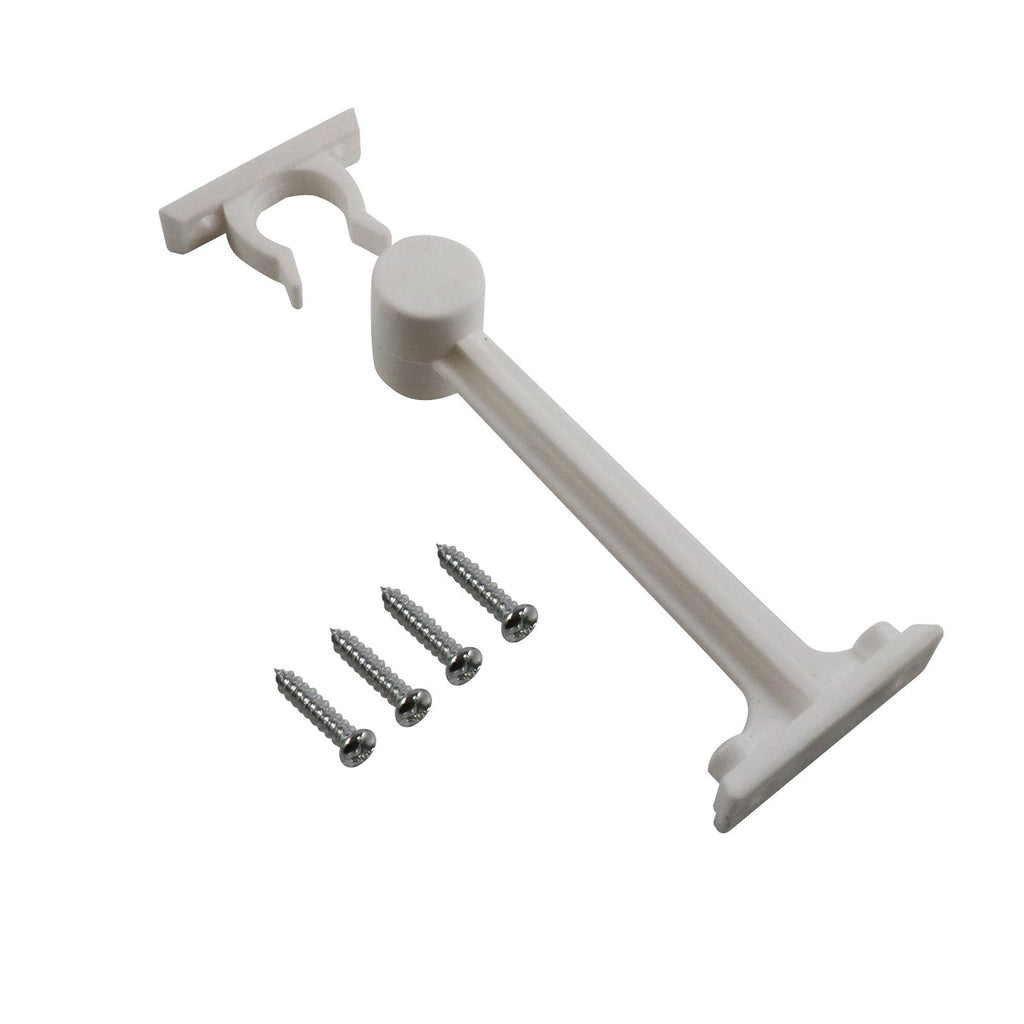 Adoored 70mm White Plastic Long Door Clip - 70mm - Image 1 of 3