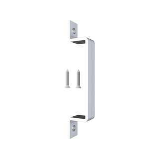 Rolltrak White Matte Barn Door Square Raised Handle