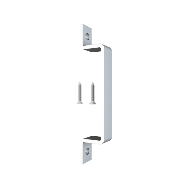 Rolltrak White Matte Barn Door Square Raised Handle