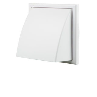 Blauberg 100mm White Weatherproof Exterior Wall Cowl - 100mm