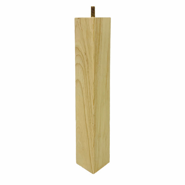 Adoored 53 x 53 x 360mm Raw Wood Square Furniture Leg