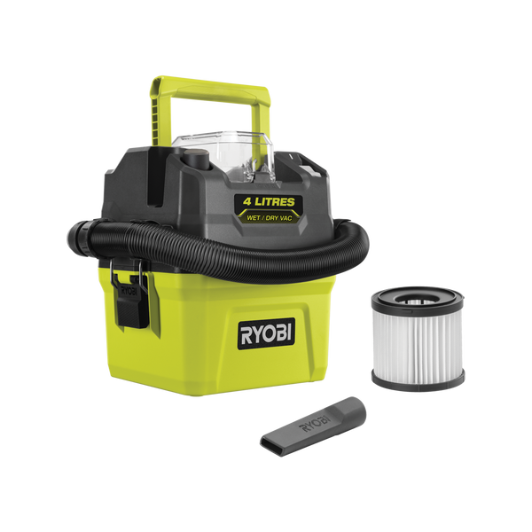 Ryobi 18V ONE+ 4L Wet And Dry Compact Vacuum - Tool Only