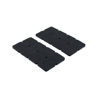 Surface Gard 25 x 25mm Black Round Floor Protection - 16 Pack