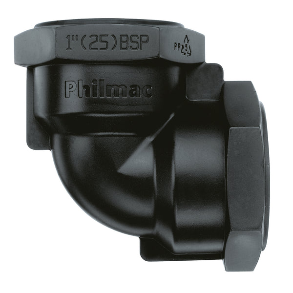 Philmac 1-1/4" BPS Thread Pipe Elbow