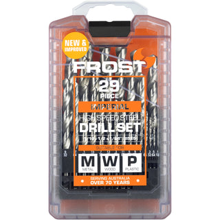 Frost 29 Piece HSS Imperial Jobber Drill Set