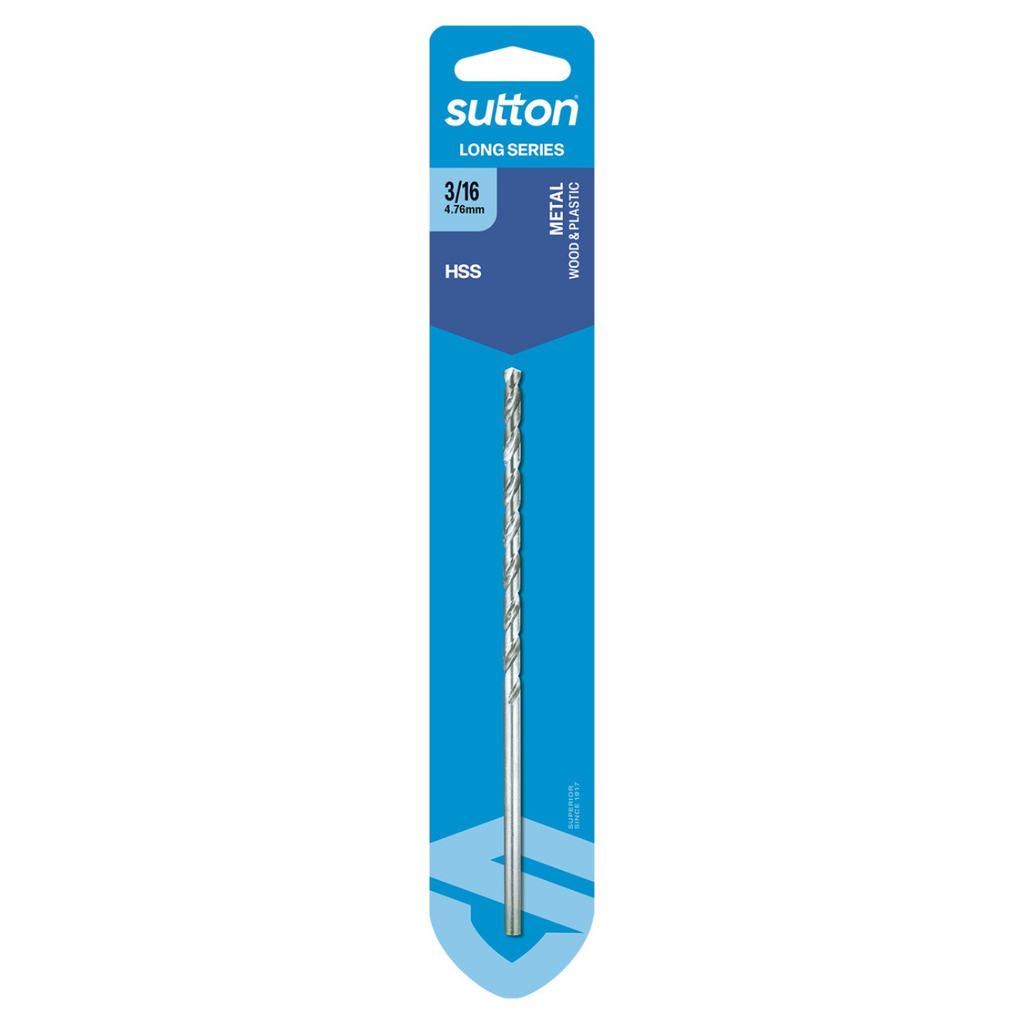 Sutton Tools 4.76mm Long Series Jobber Drill Bit - Image 1 of 4