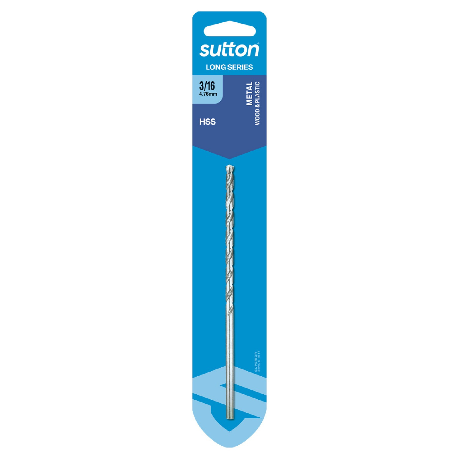 Sutton Tools 4.76mm Long Series Jobber Drill Bit - Image 1 of 4