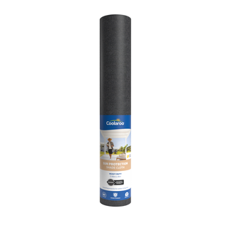 Coolaroo 3.66 x 4m Graphite Heavy Duty Sun Protection Shade Cloth - 90% UV Block