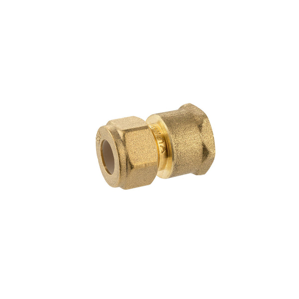 Brasshards 15C x 15FI Brass Female Compression Union LF