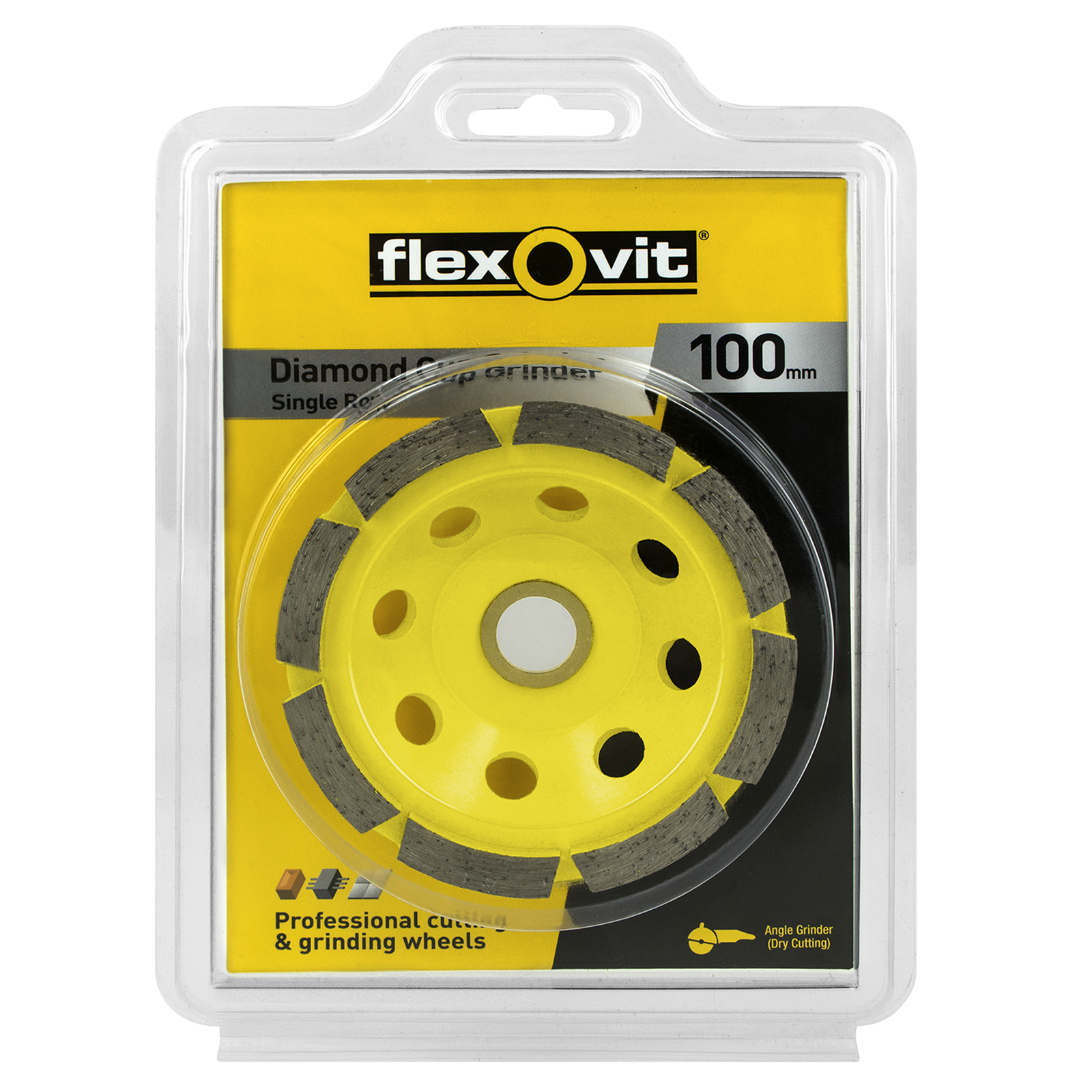 Flexovit 100mm Diamond Cup Grinder - Image 1 of 1