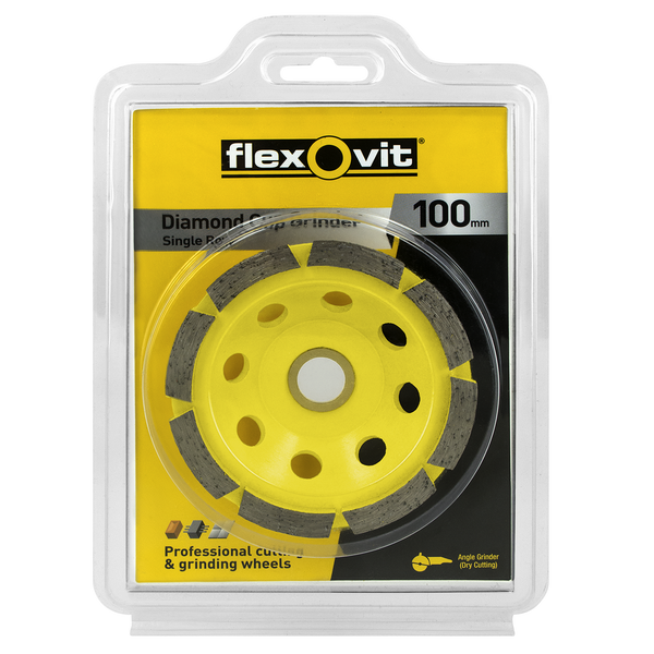 Flexovit 100mm Diamond Cup Grinder