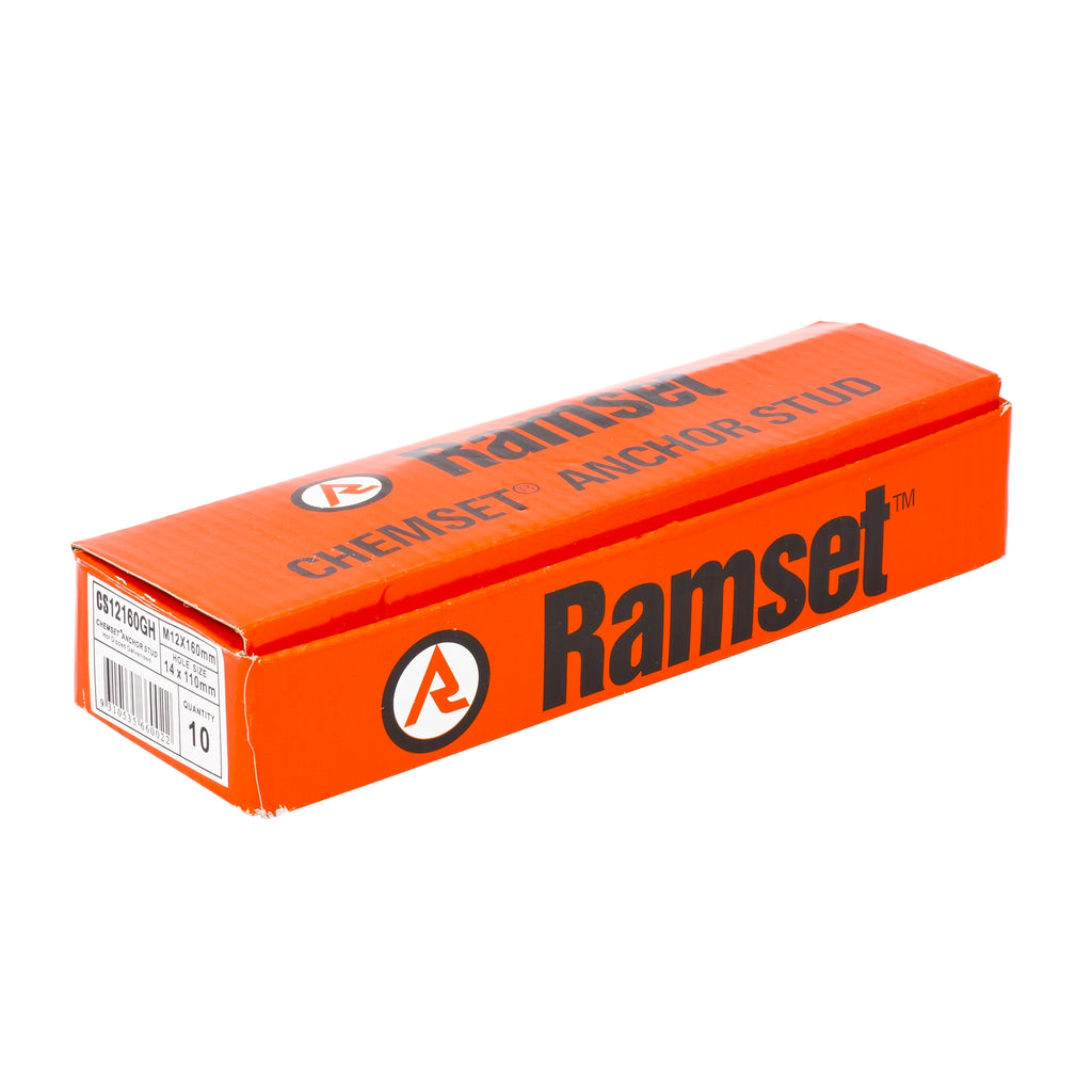 Ramset M12 x 160mm Chemset Anchor Stud Galvanised -  10 Pack - Image 1 of 2