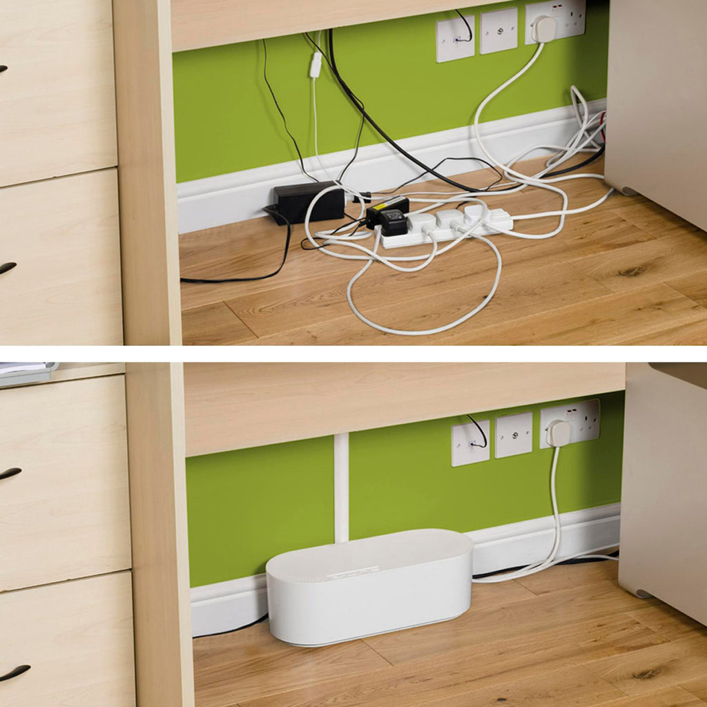 D-Line Small White Management Box Cable Tidy Unit - Small - Image 2 of 19