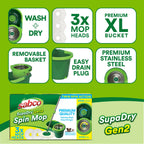 Sabco SupaDry Spin Mop &amp; Bucket Gen2 With Bonus Refill - Image 2 of 8