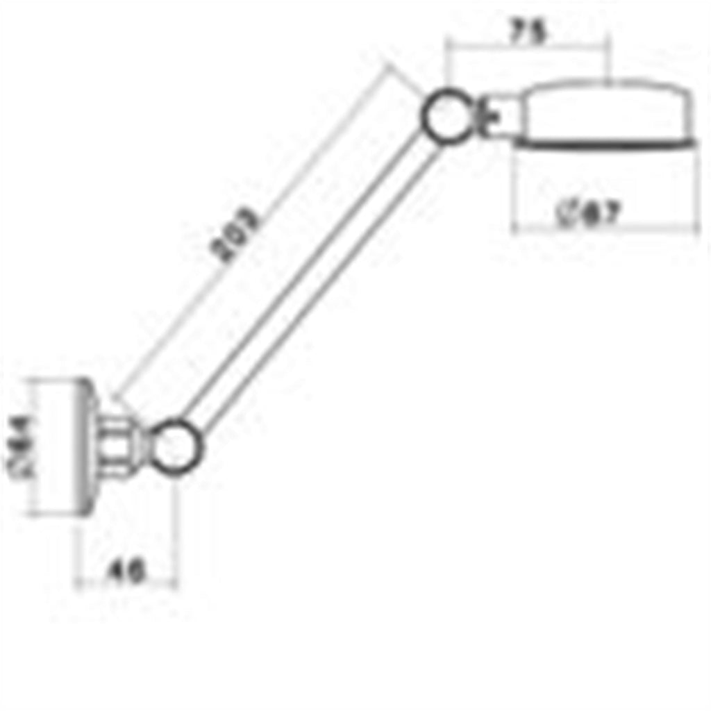 Dorf Chrome Adjustable Stayfast Wall Shower - Image 2 of 2