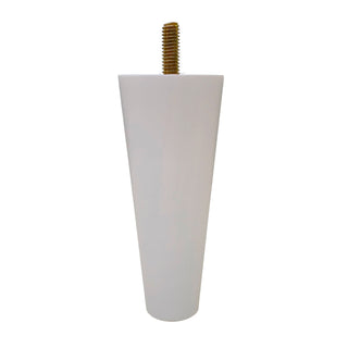 Adoored 53 - 30 x 130mm White Round Tapered Pine Furniture Leg