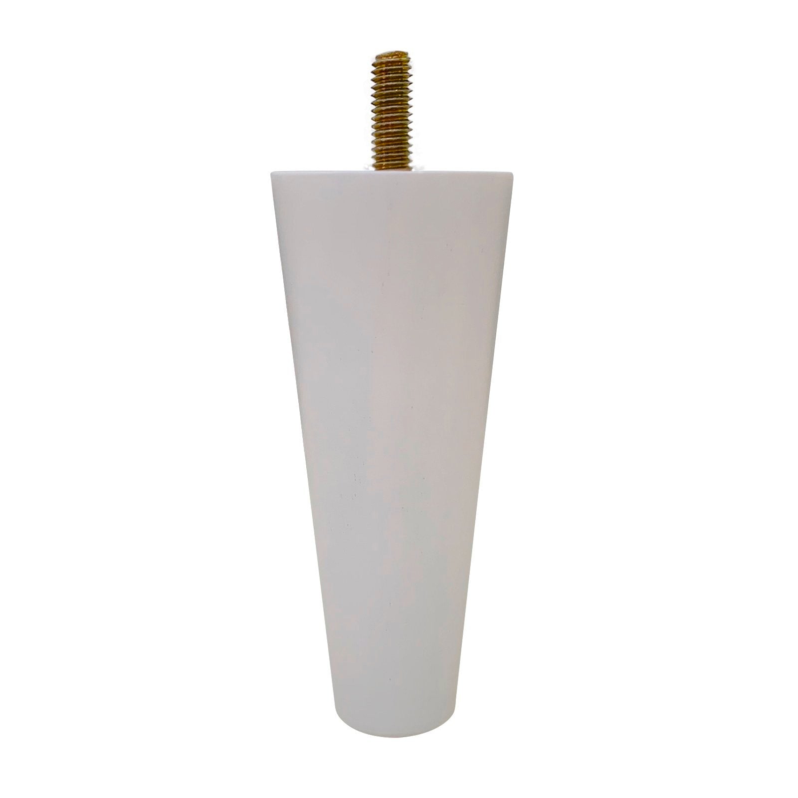 Adoored 53 - 30 x 130mm White Round Tapered Pine Furniture Leg - Image 1 of 3