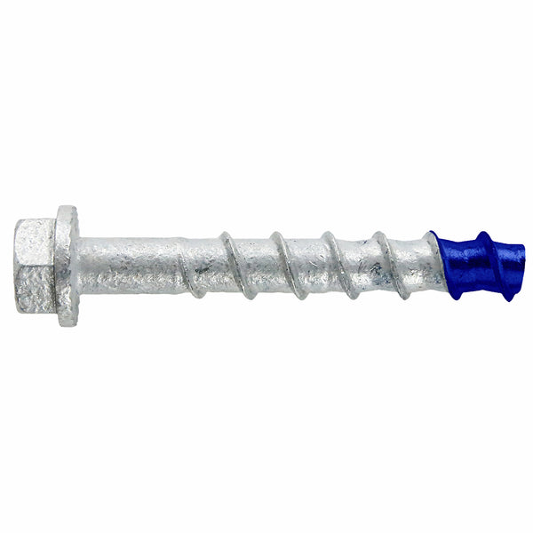 DeWALT 8 x 75mm Blue Tip Galvanised Hex Screw Bolt - 4 Pack