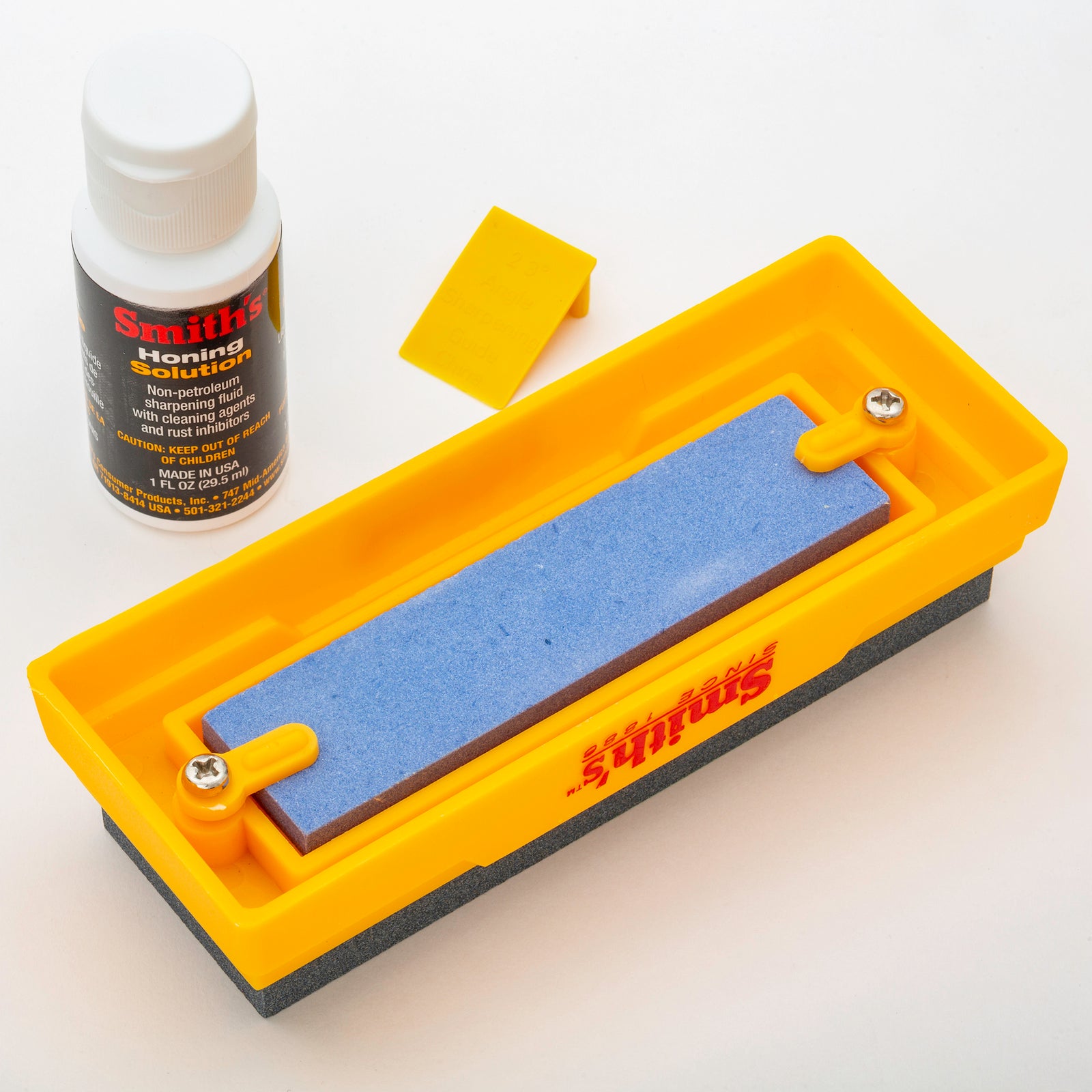 Smith's Combination Bench Stone Kit Includes Honing Solution - Image 5 of 8