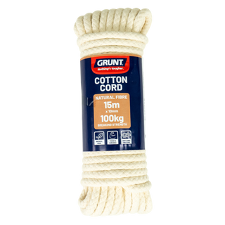 GRUNT 10mm x 15m Cotton Cord