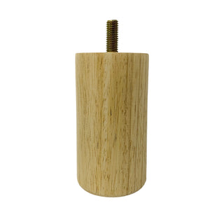 Adoored 53 x 100mm Raw Wood Round Furniture Leg