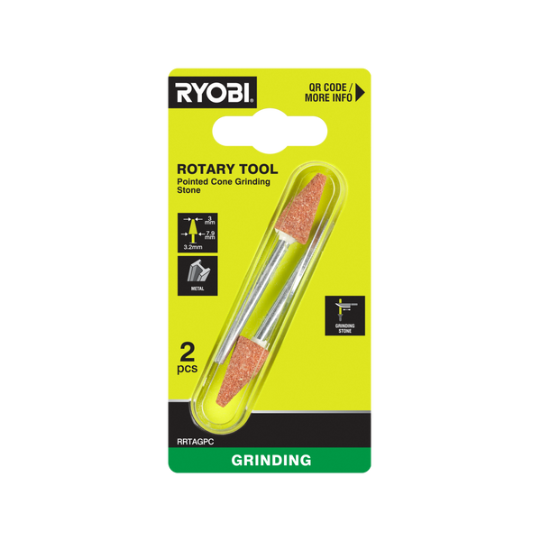 Ryobi 7.9mm Rotary Pointed-Cone Grinding Stone
