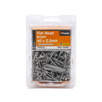Paslode 40 x 2.0mm 500g Bright Steel Flat Head Nails - 440 Pack - Image 2 of 2