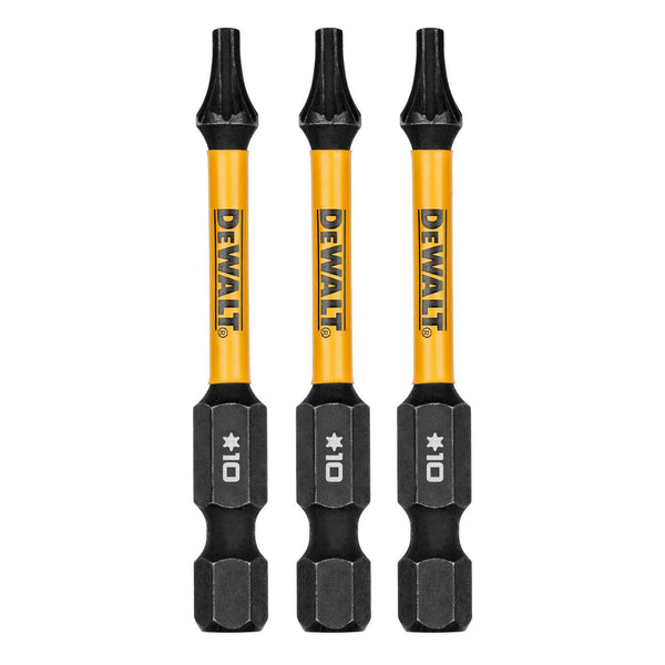 DeWALT FLEXTORQ 57mm TX10 Screwdriver Bit DWAF2TX10IR3 - 3 Pack