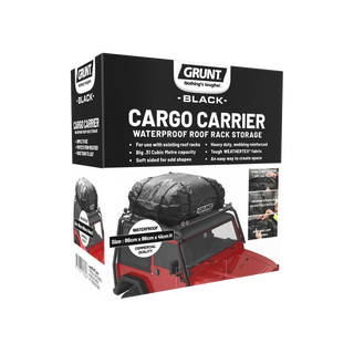 GRUNT 300L Black Rooftop Cargo Bag
