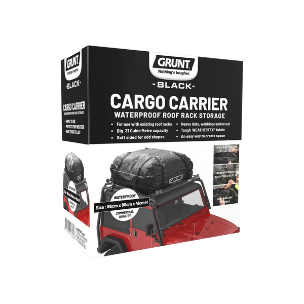 GRUNT 300L Black Rooftop Cargo Bag