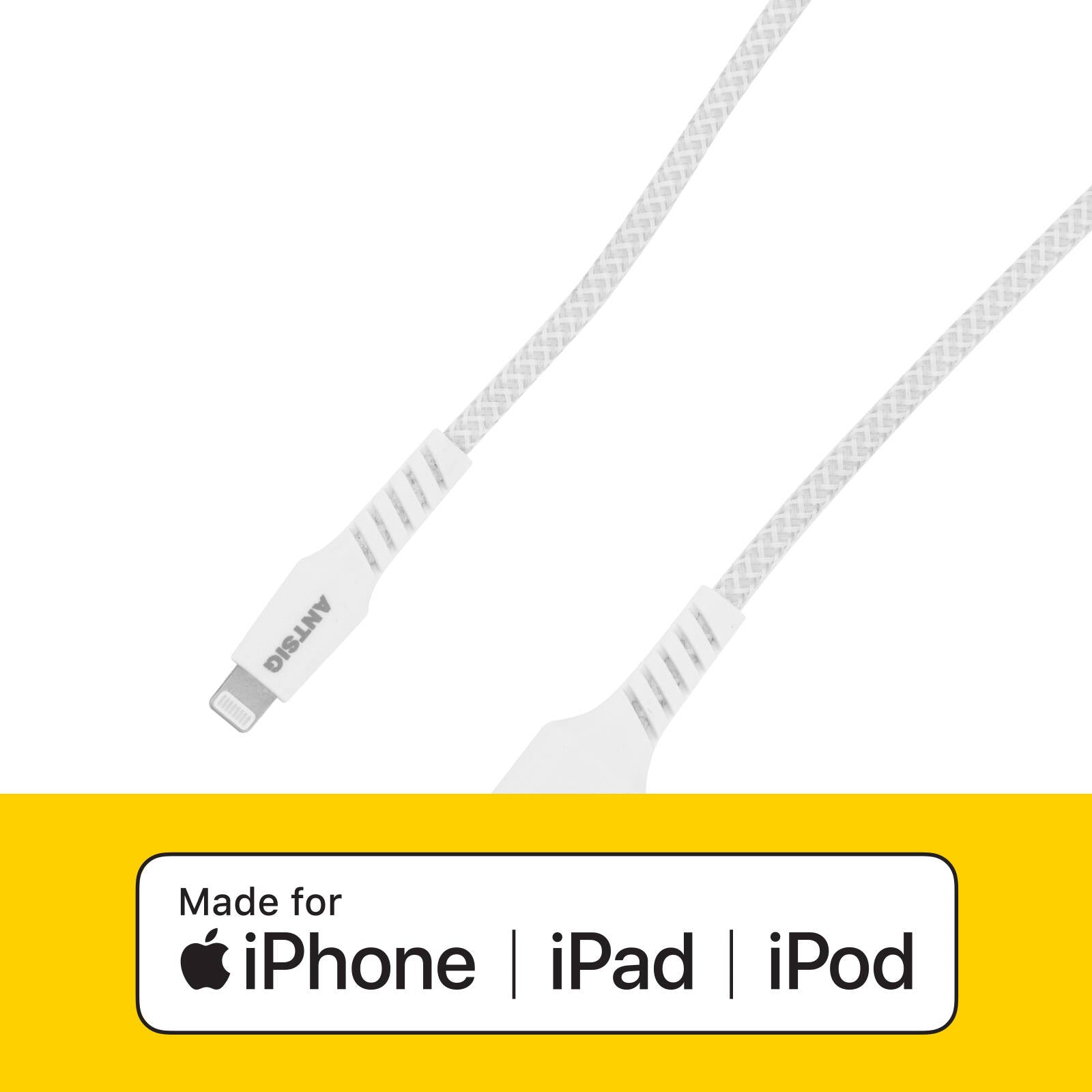 Antsig 2m Braided Lightning To USB-A Cable - Image 2 of 6