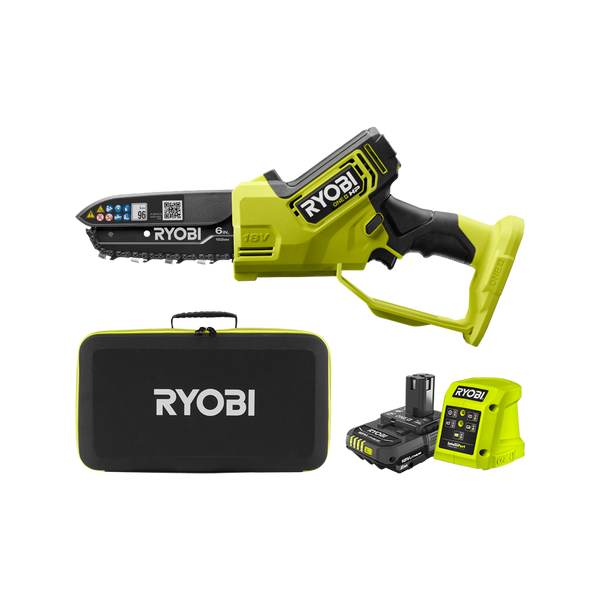 Ryobi 18V ONE+ HP Brushless 6” 15acm Pruning Saw 2.0Ah Kit