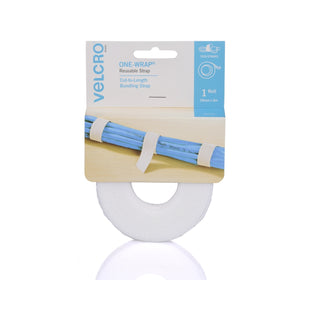 VELCRO Brand ONE-WRAP 19mm x 3m Black Roll - Black
