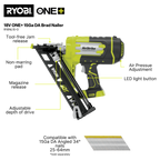 Ryobi 18V ONE+ 15GA DA Brad Nailer - Tool Only - Image 3 of 7
