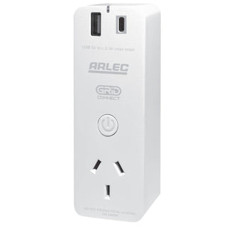 Arlec Grid Connect Smart Plug In Socket With USB