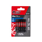 Full Boar HEX x 50mm Impact Torsion Bit Set FHXSET-506 - 6 Pack - Image 1 of 2